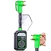 GEARGO RV Surge Protectors 30 Amp, 12000 Joules RV Circuit Analyzer, IP68 Surge Voltage Protection, RV Adapter Plug for Camper (Green)