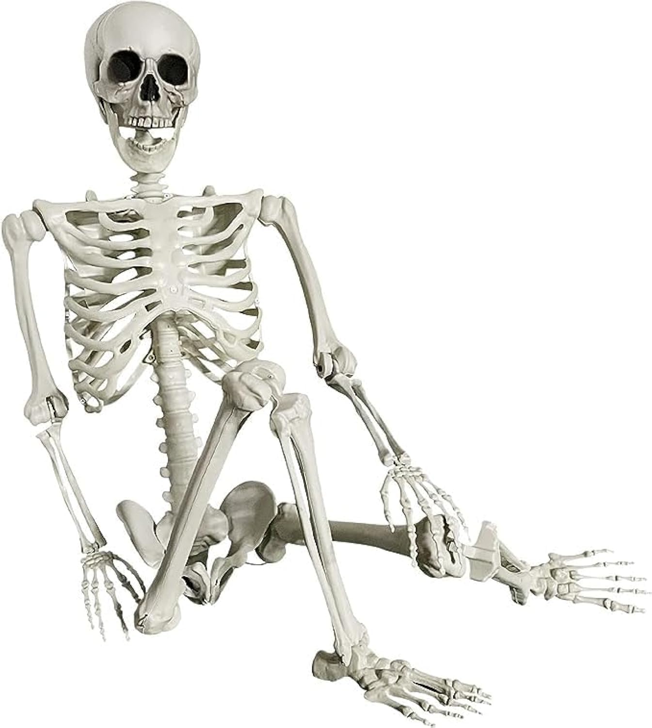 Sponsored Ad – Full Body Posable Skeleton with Movable Joints, Weatherproof Human Bones Body Prop for Graveyard Decor, House Haunted (Height: 2.95ft /90cm)