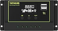 Vista 7 de Kit de Panel Solar Topsolar 100 Vatios 12 Voltios Monocristalino para Sistema Fuera de la Red para Hogares, RV, Barco + Controlador de Carga Solar