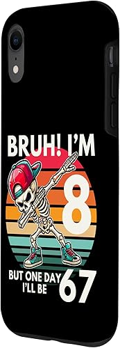 Miniatura 2 de Bruh I'm 8 Eight Year Old Birthday one-Day I'll be 67 Dab Case for iPhone XR