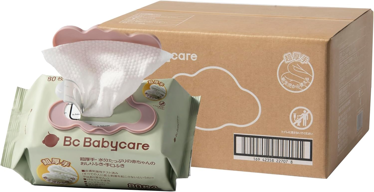 Amazon.co.jp: [bc babycare] おしりふき 80枚入り 12パック 赤ちゃん