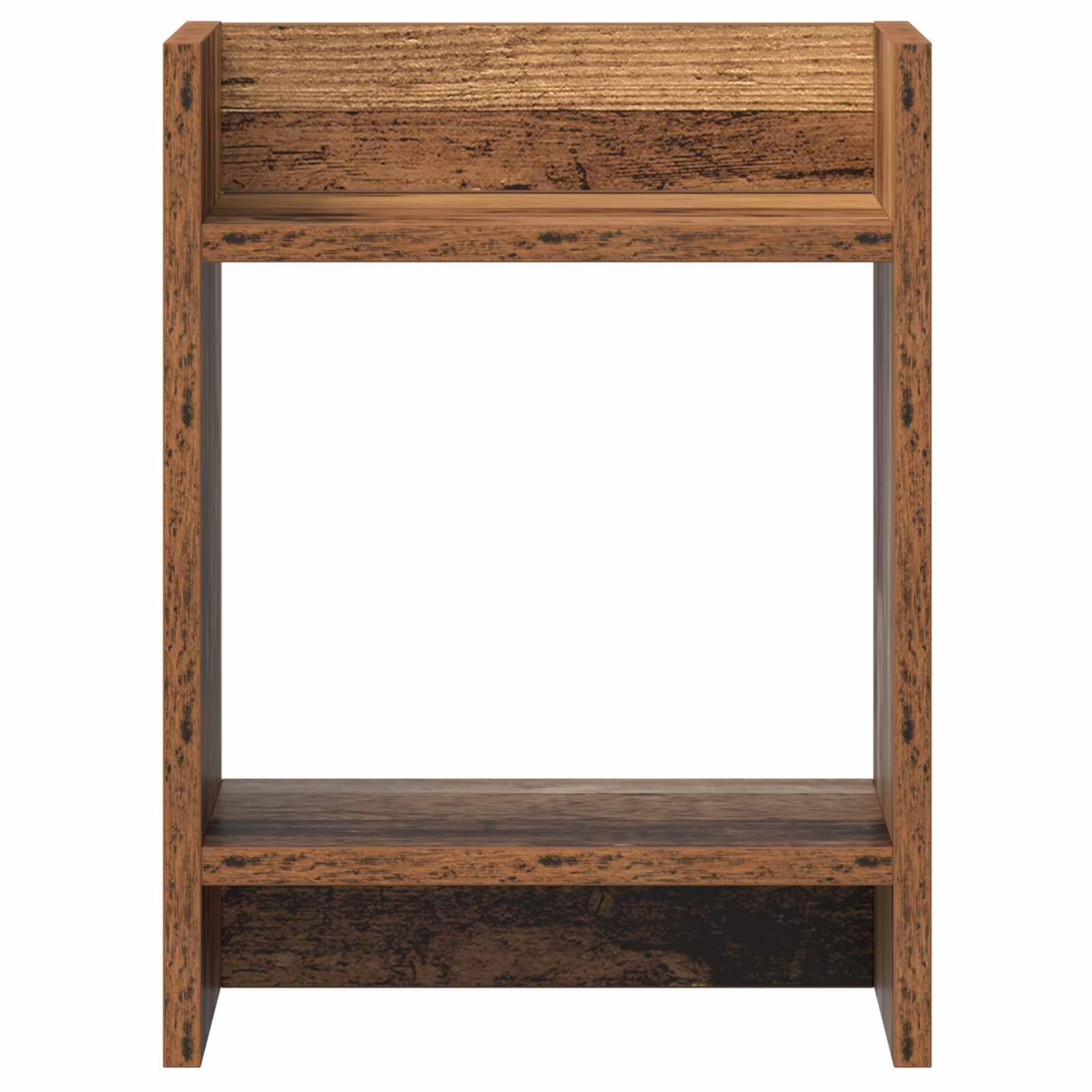 Pflanzenständer 2er Set aus Altholz 30 x 30 x 40 cm Holzwerkstoff für Innenräume platzsparend stabile Dekorationsstützen für Blumentöpfe und Pflanzen im Wohnzimmer Balkon oder Garten