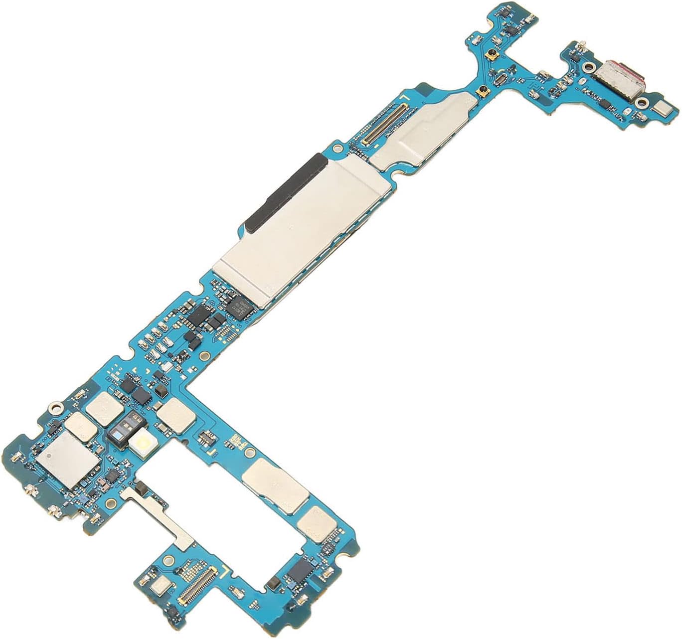 Scheda Madre per Sostituzione Smartphone Samsung Galaxy S10+ da 128 GB, Piastra Scheda Logica Scheda Madre Cellulare Sbloccata, Materiale PCB Facile da Installare (Versione USA)