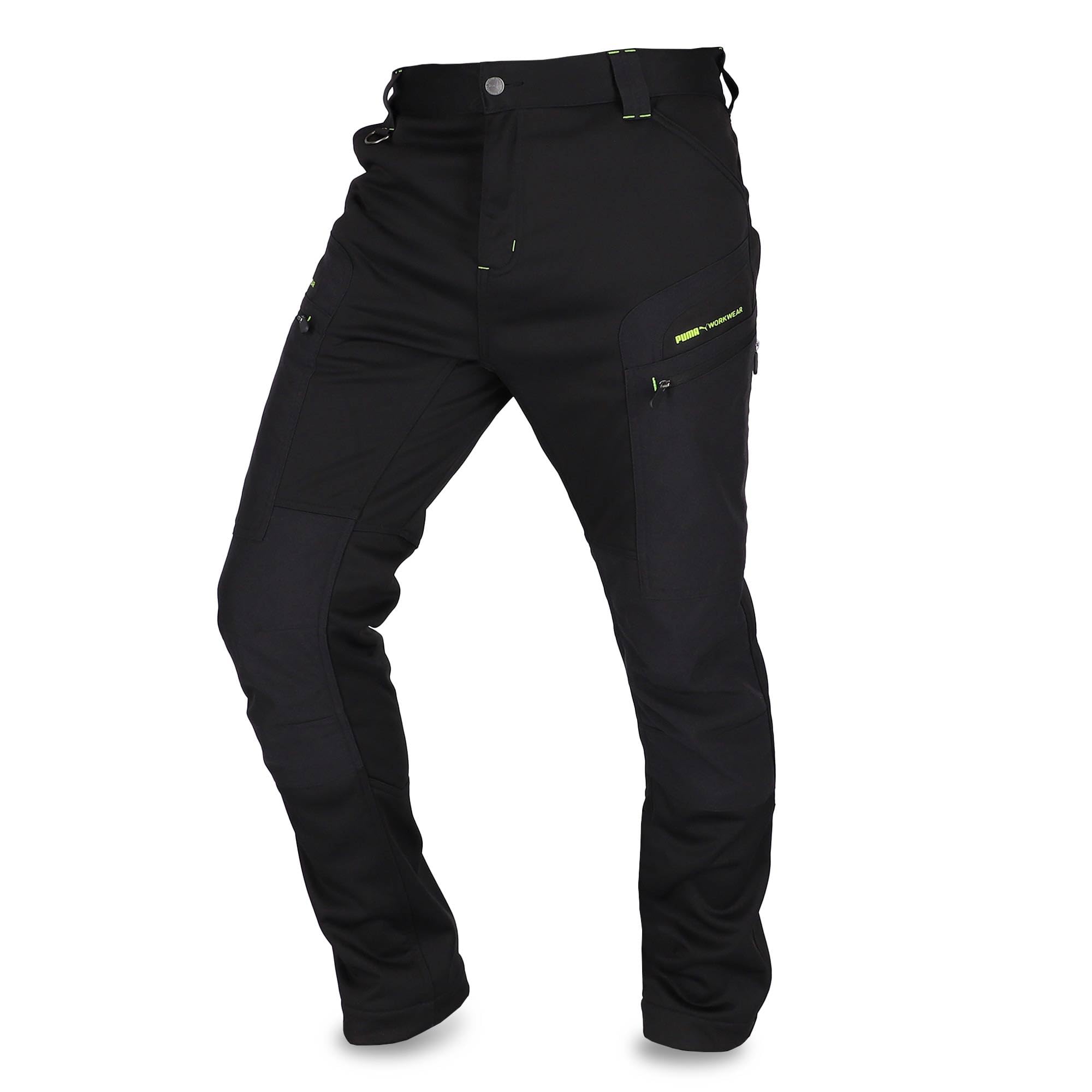 PUMA Workwear ProOne Alpine Lined Snow Hiking Pants Men - Outdoor Pants - Windproof Water-Repellent Softshell Pants