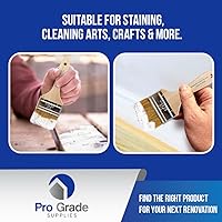 Vista 3 de Pro Grade - Pinceles de pintura con virutas - 96 Ea 3 pulgadas Brocha de pintura con virutas marrón claro