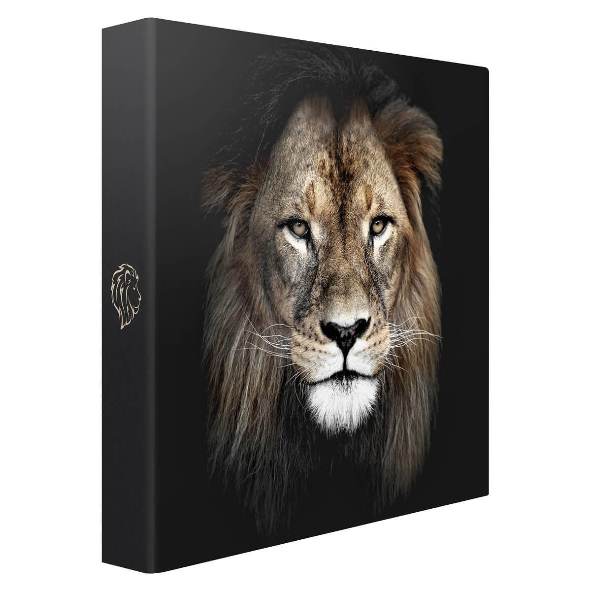 Album Photo Pochette lion 200 Photos 10x15 cm - 100 pages- Animaux King Voyage - Pages en ivoire - FSC Solide Fabriqué en France