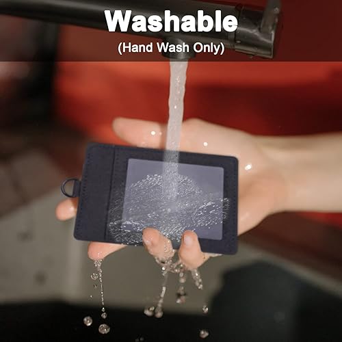 Miniatura 5 de Wisdompro - Soporte para tarjeta de identificación, cordón duradero de 23 pulgadas con soporte para identificación, hebilla desmontable de