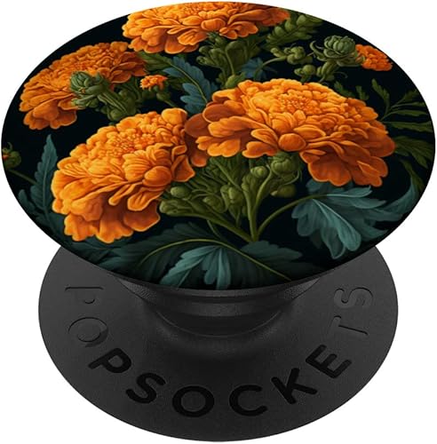 PopSockets de jardinería con diseño de caléndula vintage inspirado en las plantas