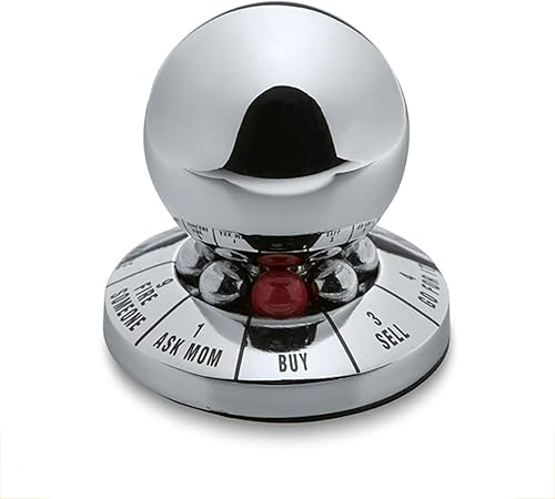 Giveme5 Bola para tomar decisiones, bola de metal para decisiones de profecía y destino, para oficina en casa, juguete de descompresión antiestrés,
