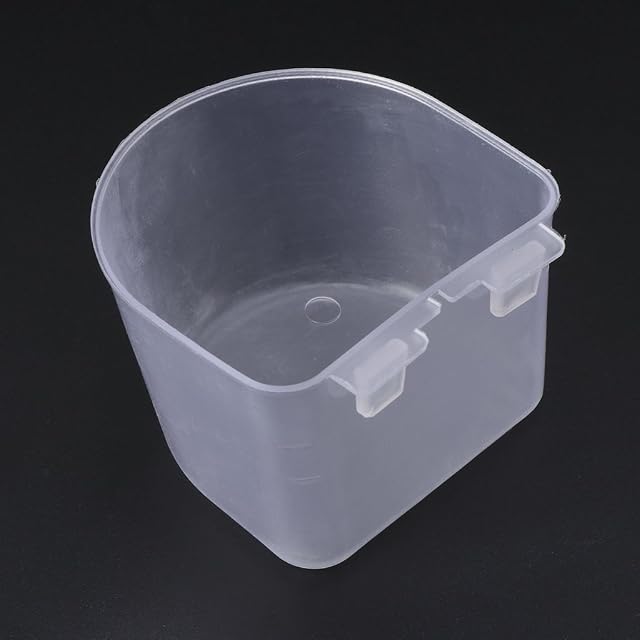 Foto 5 de 6 de BYUTFA - Juego de 5 Platos de alimentación para pájaros, Vasos de plástico para Comida de Loro, Cuenco…