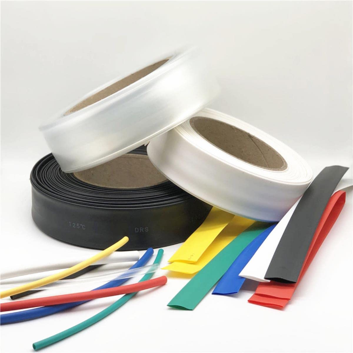 1 metro 2: 1 termorestringente termoretraibile termorestringente - bianco, 150 mm x 1 metro