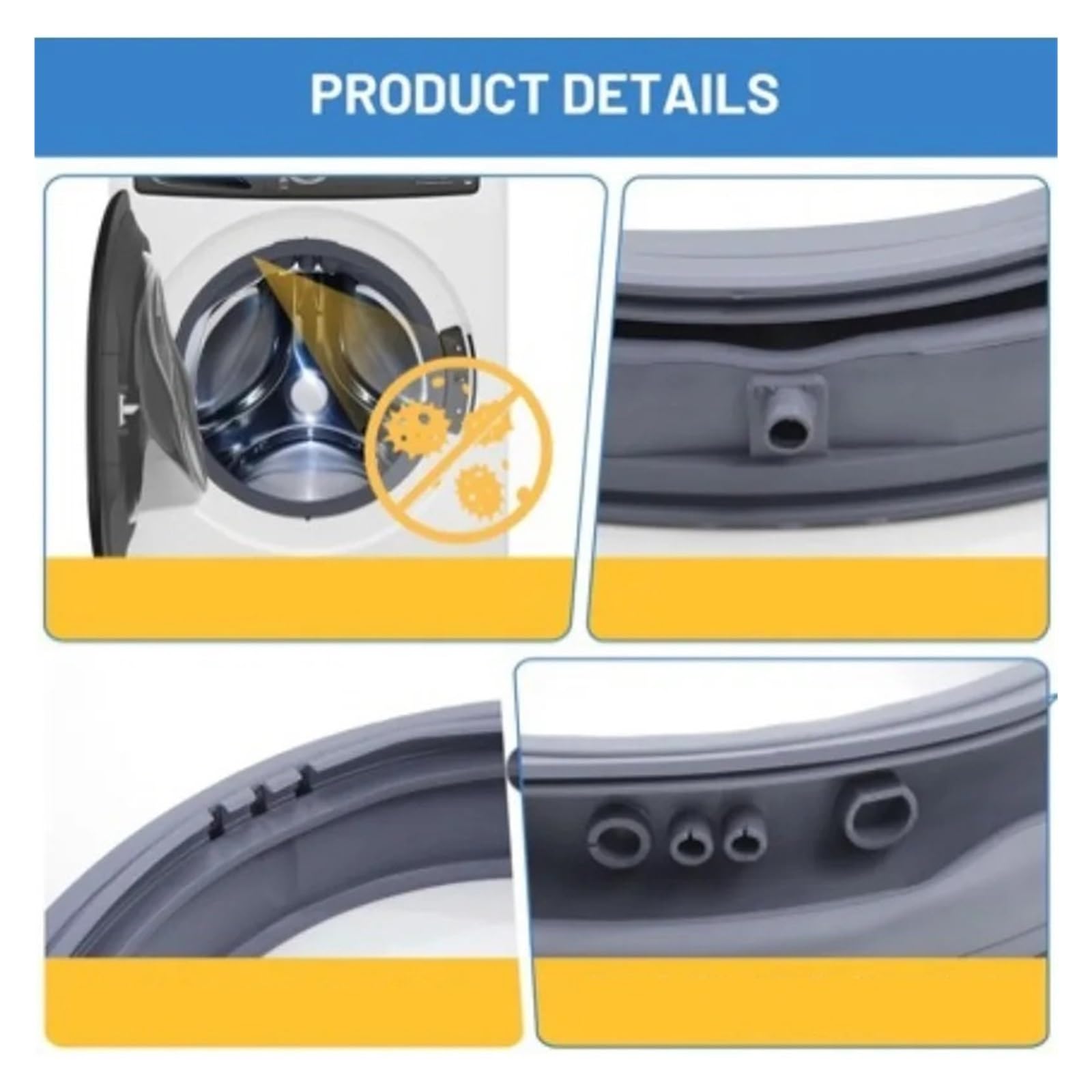 MDS65736915 Goma De Escotilla Lavadora, Compatible Para LG