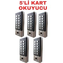 Sarkey Sr-211 Em-W Parmak  zi Kart Okuyucu 125 Khz Ip68  ifreli Biyometrik Ge i  Kontrol Sistemi 10000 Kullan c  5 Adet