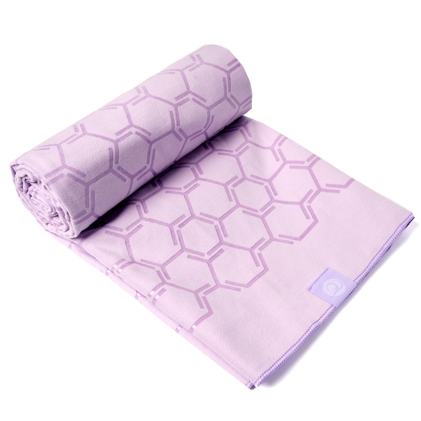 Eunzel Toalla de yoga para yoga caliente, antideslizante de doble cara, toalla de microfibra absorbente para yoga caliente, Vinyasa y Power, 26.5 x 72 pulgadas, morado taro