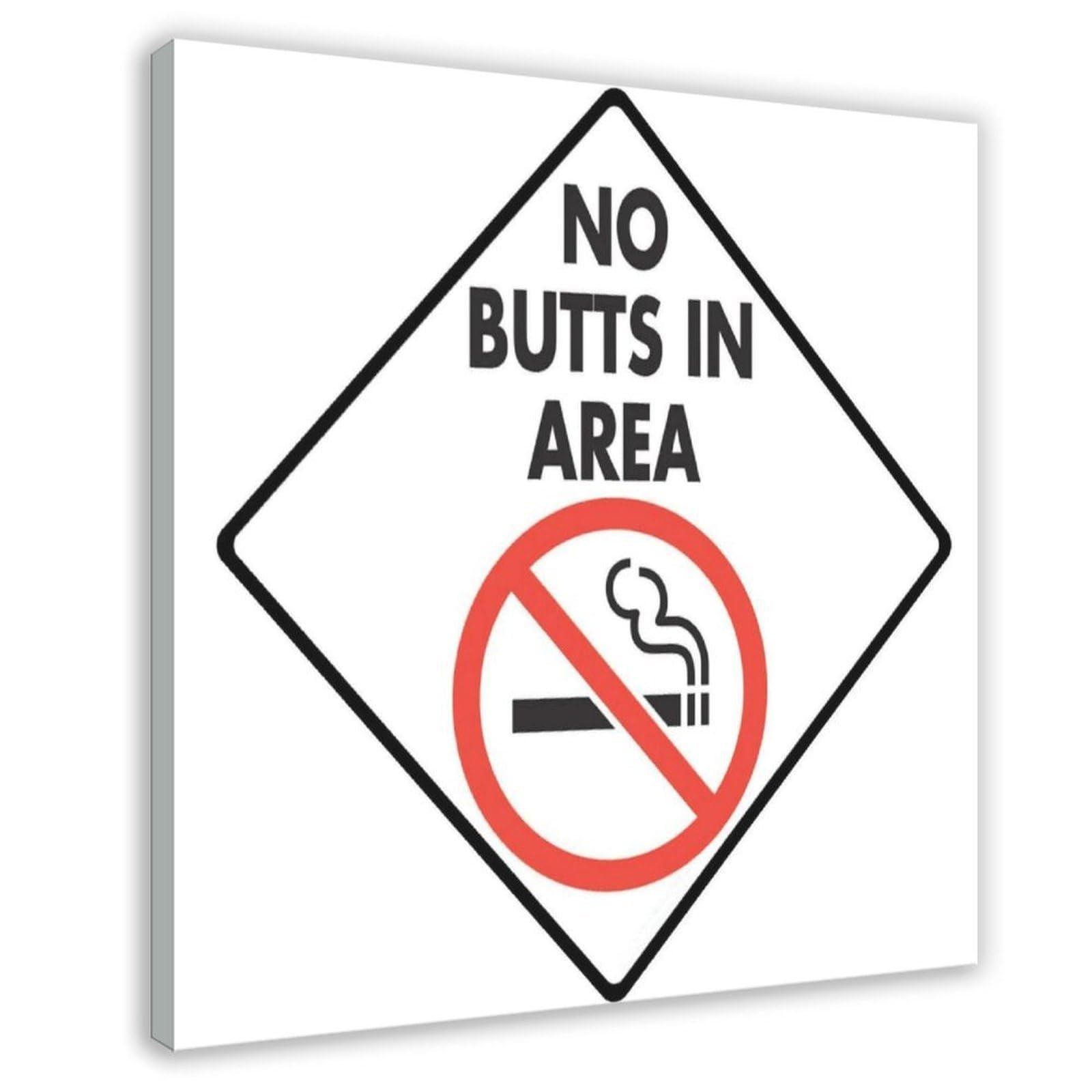 Poster sur toile Warning No Smoking idée cadeau déco originale - 6