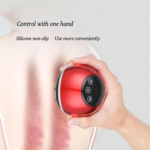 Miniatura 4 de Masajeador eléctrico de terapia de aspiración al vacío, masajeador de succión dinámica de mano de 5 velocidades, ventosas, terapia magnética