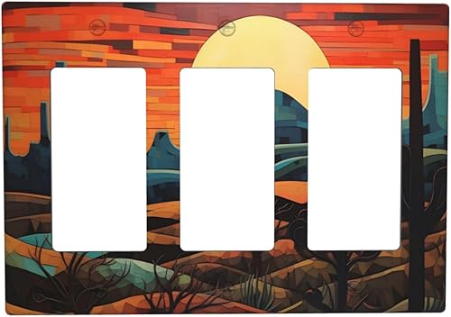 Miniatura 74 de Cubiertas de Interruptor de Luz de 1 Pandilla Bosques Animales Flores Hierba Árboles Placa de Pared Decorativa Interruptor Eléctrico para Decoración