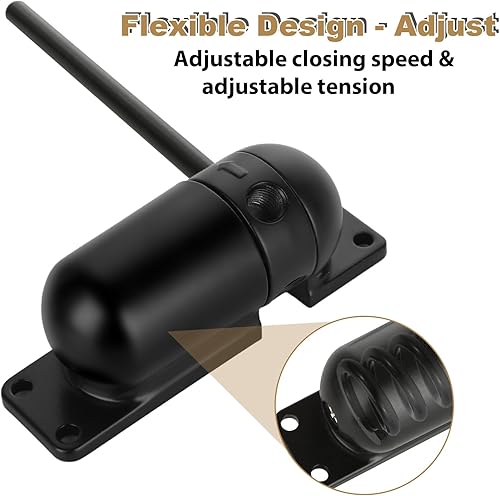 Miniatura 3 de 2 piezas de cierrapuertas automático bisagra de resorte pequeño cierrapuertas de 3-12 pulgadas Bisagra de puerta de cierre automático de seguridad