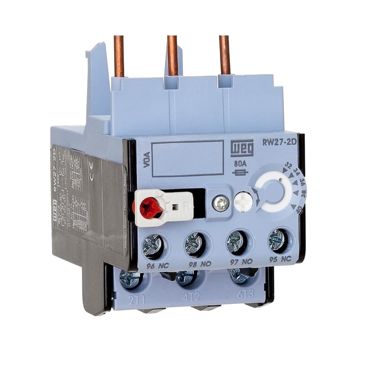 WEG Overload Relay AZ RW27-2D3-U017 11-17 A, 17A, Automatic, Silver, Normally Open