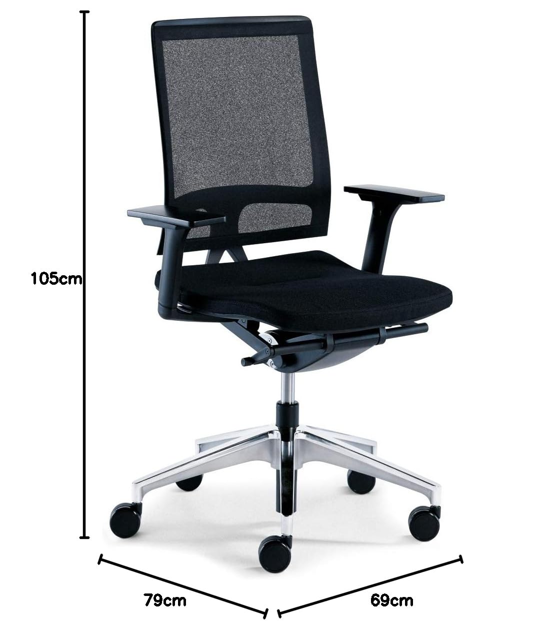 Sedus Open Mind um-100, with mesh back, upholstery cover, black
