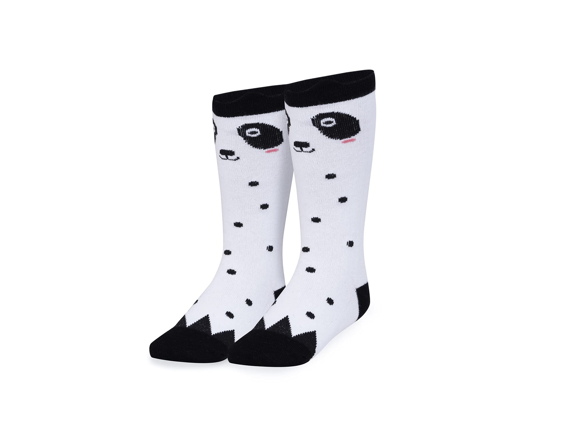 Magicpop Fancy Designer Soft Cotton Calf Length Socks For Baby Girls 3-4 Yrspack Of 2, Assorted, Grey,Blue 3