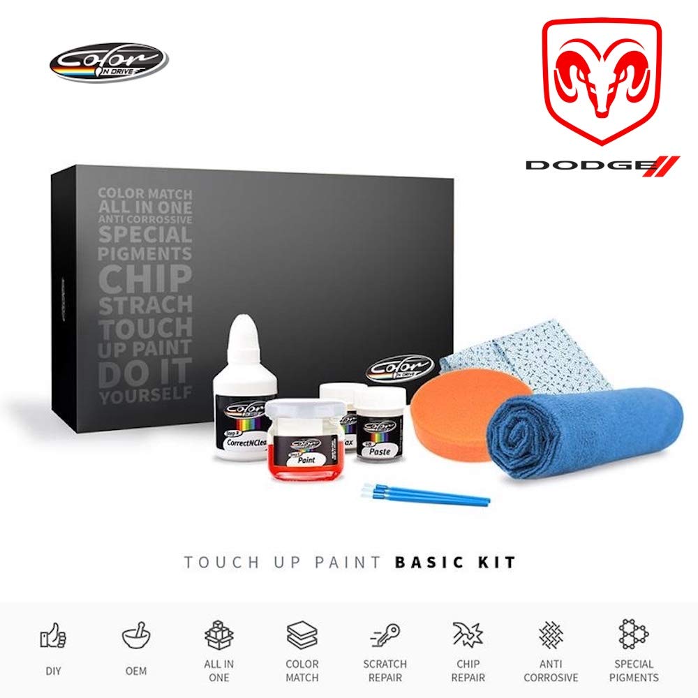 Color N Drive | Dodge KFA - Prairie Pearl Touch Up Paint | Compatible with All Dodge Models | Paint Scratch, Chips Repair | OEM Quality | Exact Match | Basic