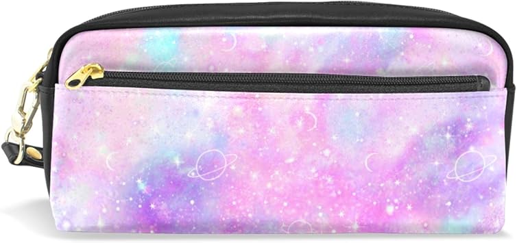 Amazon Co Jp Soresore ソレソレ ペンケース 大容量 かわいい おしゃれ 高校生 筆箱 中学生 女子 宇宙 宇宙柄 パープル 星柄 ピンク ペンポーチ 化粧ポーチ ポーチ ふでばこ 女の子 小学生 文房具 文具 筆入れ Puレザー プレゼント 贈り物 ギフト 文房具 オフィス用品