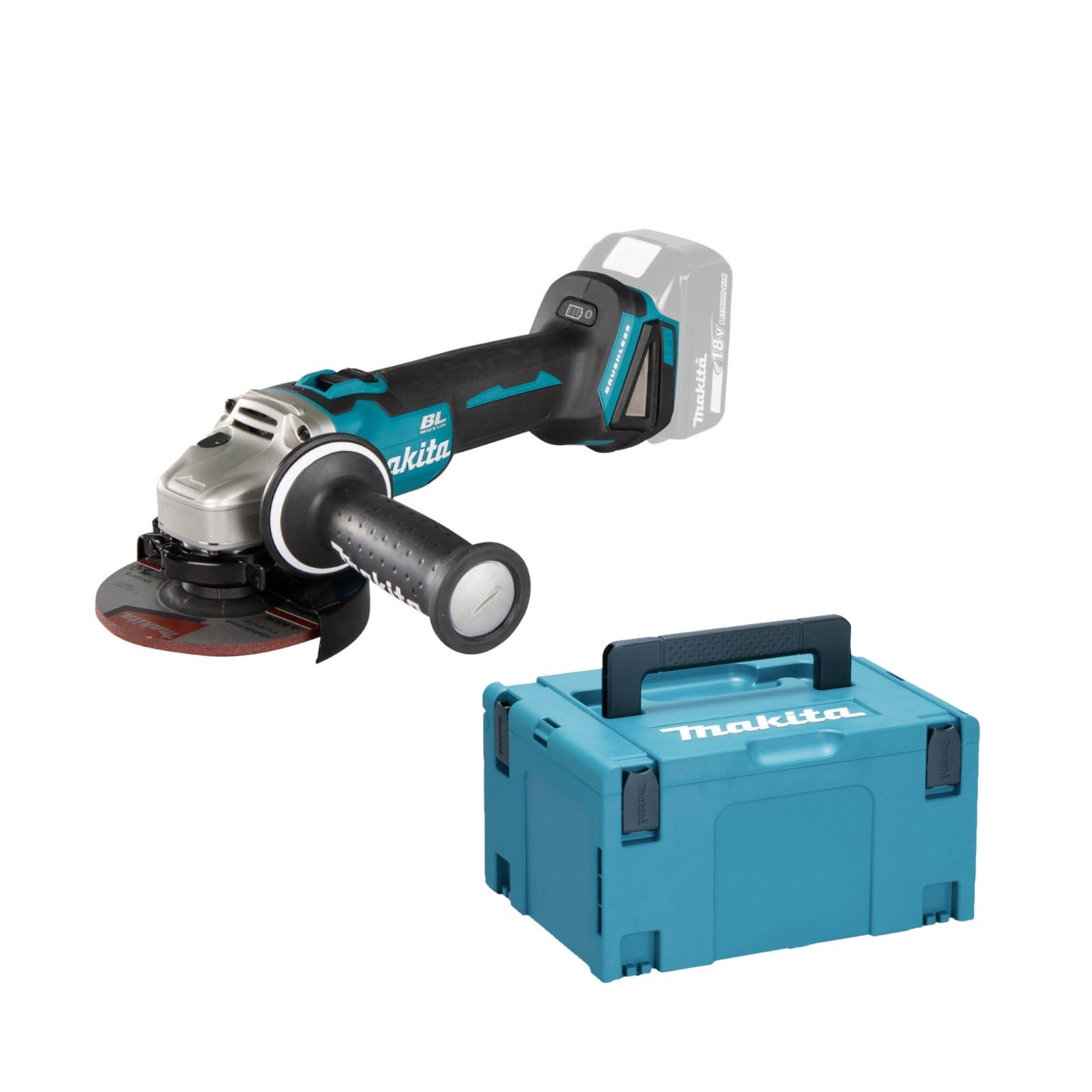Makita DGA504Z Smerigliatrice Angolare Batteria LXT 18V 125 mm 8 500 min⁻¹ Makpac