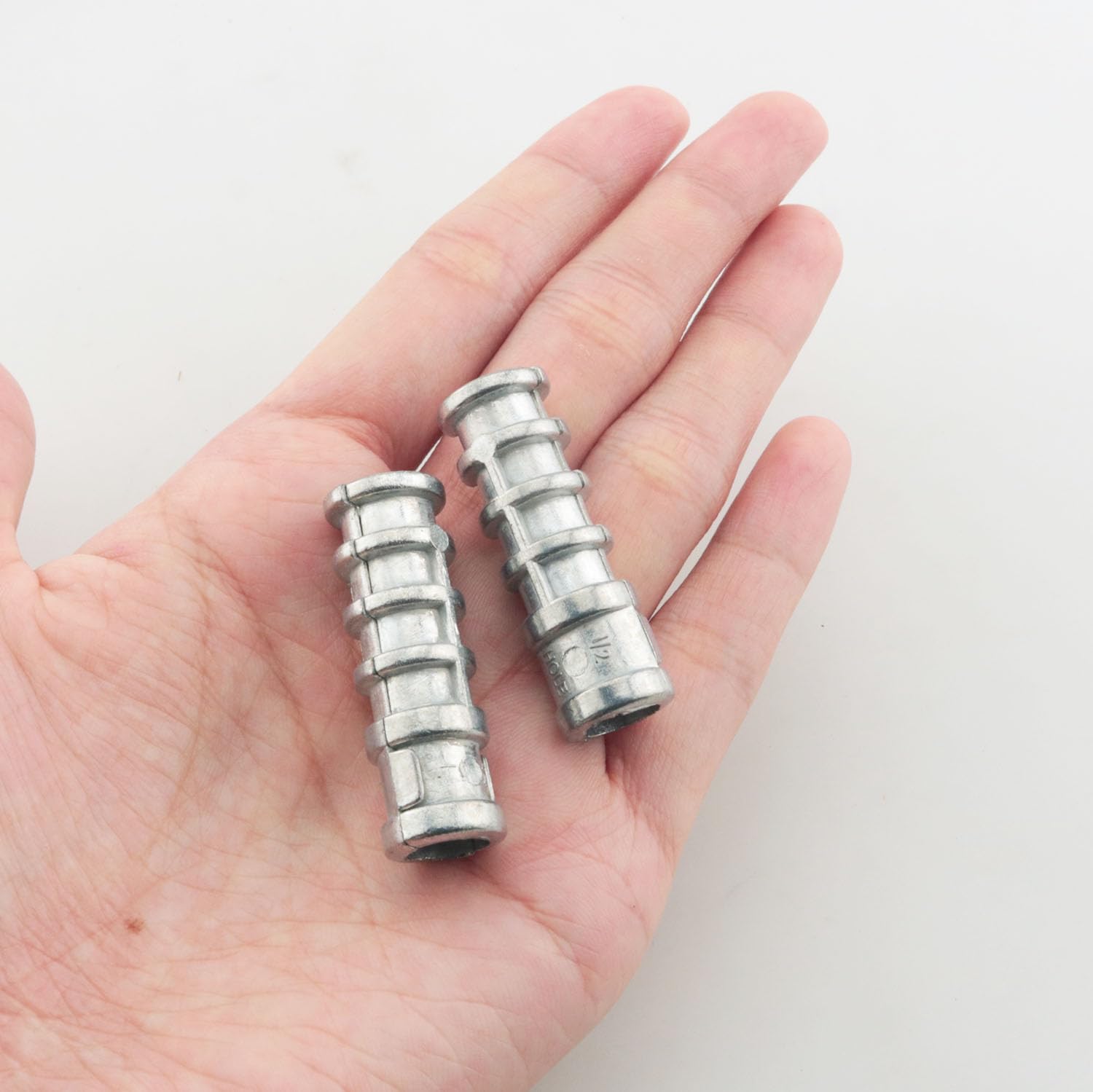 10PCS 1/4 x 1-1/2inch Silver Zinc Alloy Anchor Rod Concrete Anchor Bolt Suitable for Stone Handrails Balustrades Shelving Units