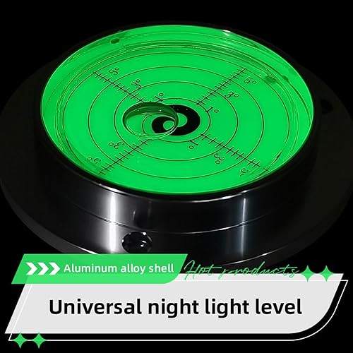 Miniatura 5 de Dispositivo horizontal 90MM del grano de la tira de burbujas del nivel de cardán noctilucente