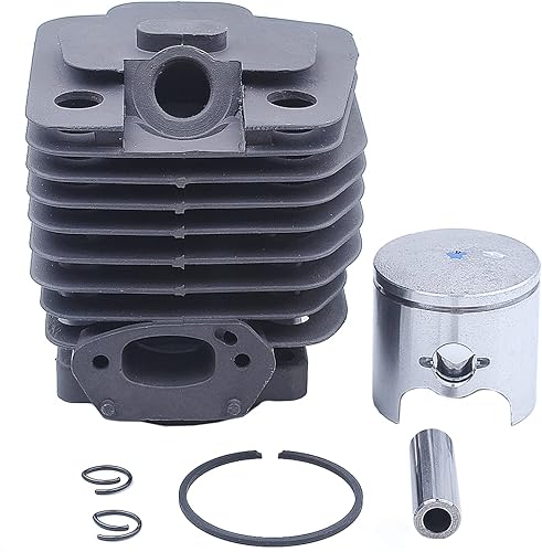 Fricgore Piezas de repuesto para 1.535 in Cilindro Pistón Kit de montaje para motosierra 3800 38CC ZENOAH KOMATSU G3800 Sumo SML348CHN Motosierra