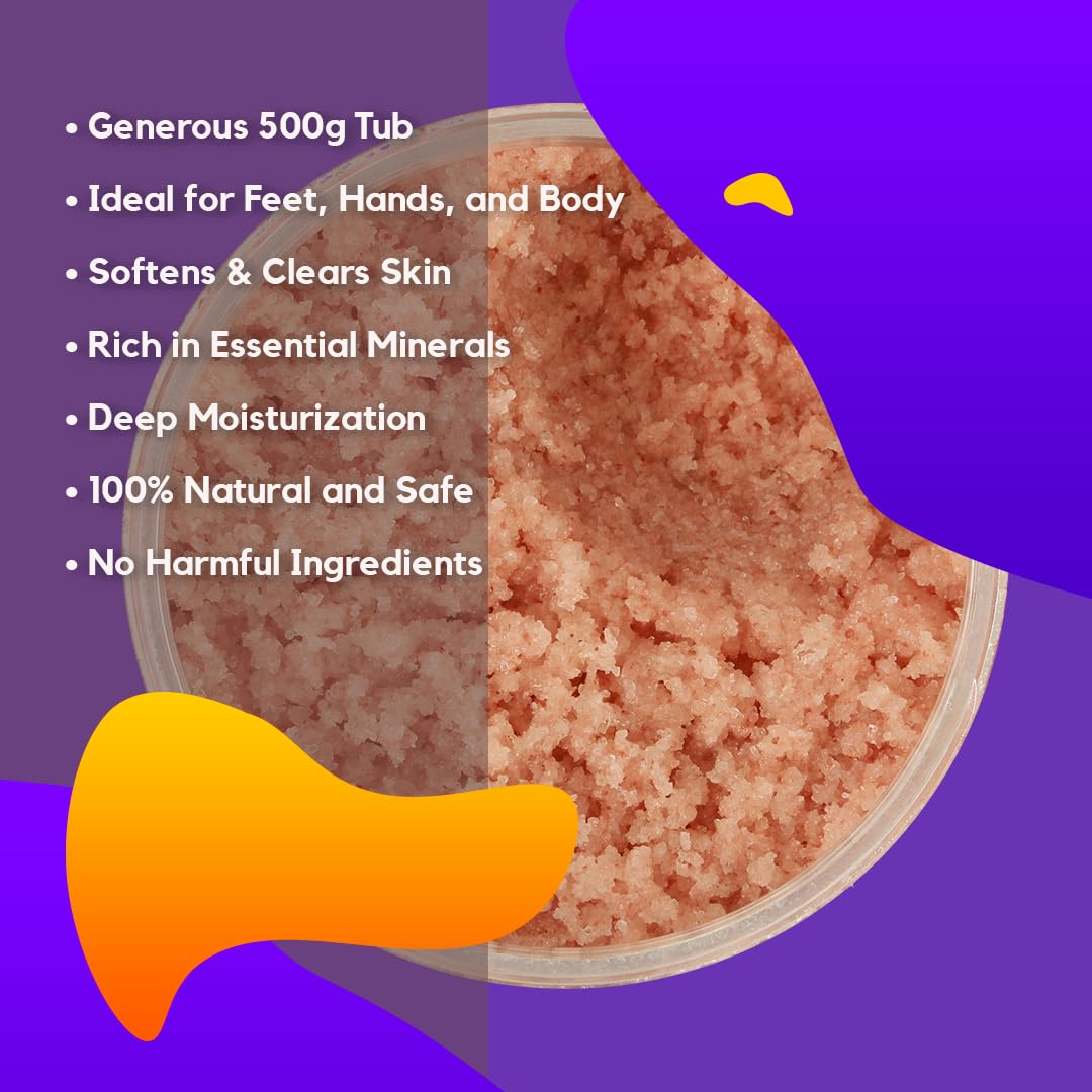 Poola & Bloom Masło Shea Sol Himalajska Peeling do Ciała z Cytrynowym Zapachem 500g Naturalne Składniki Nawilżenie i Wygładzanie Skóry Pielęgnacja dla Każdego Rodzaju Skóry