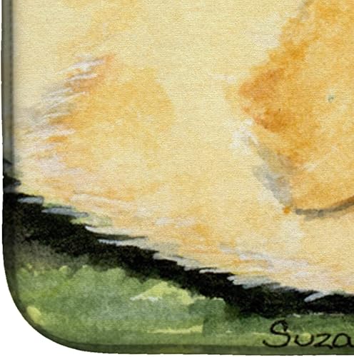 Miniatura 4 de Caroline's Treasures SS8864DDM Golden Retriever - Tapete de secado de platos absorbente para encimera de cocina, tapete escurridor de platos para
