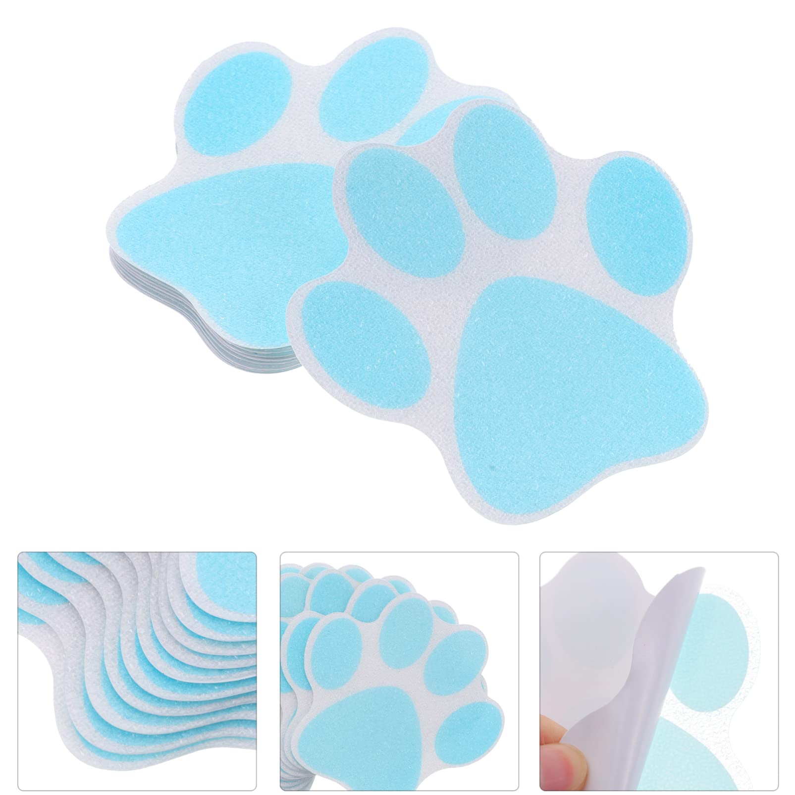 ABOOFAN 50piezas Pegatinas Antideslizantes Huellas De Patas para Bañera Decorativas y Autoadhesivas para Baños Duchas y Escaleras Protección Efectiva contra Resbalones