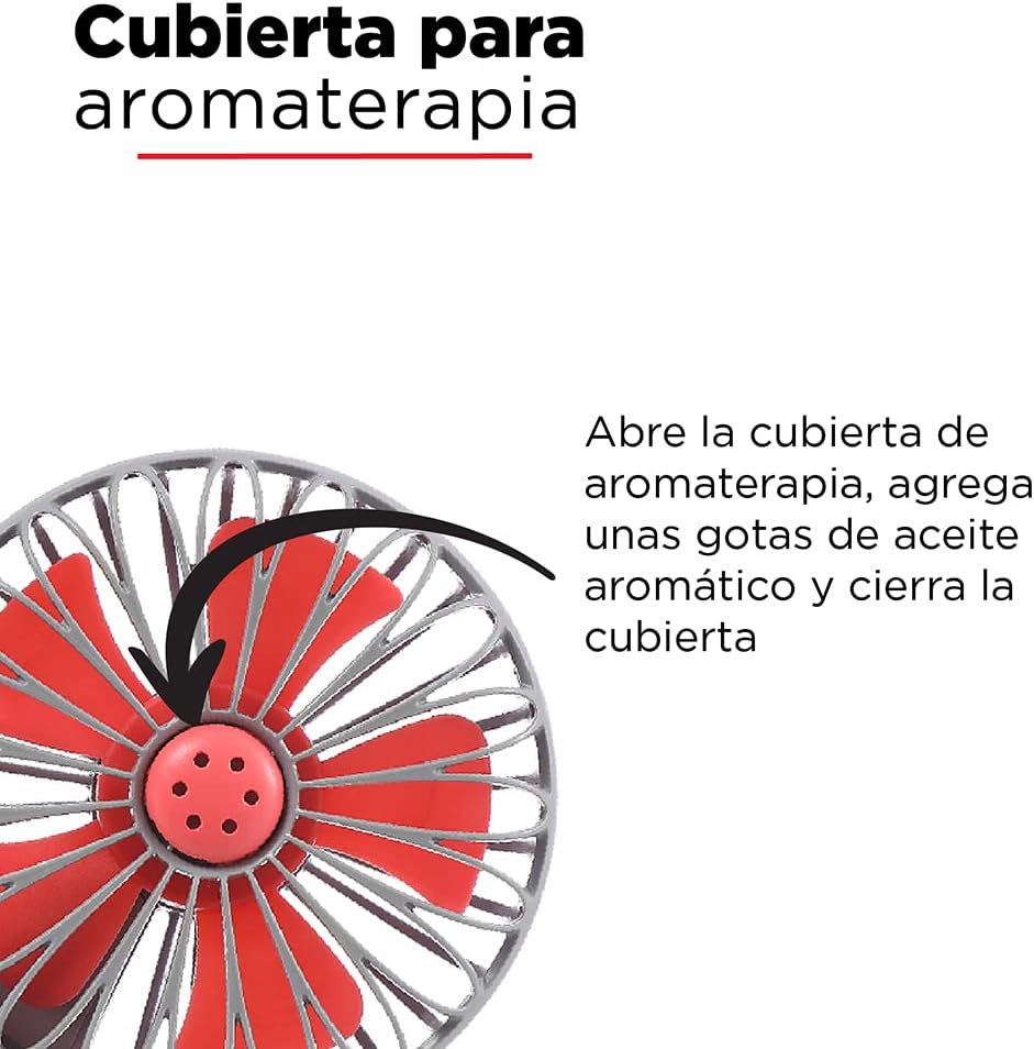 Dimensions of the MINISO Mini Portable Aromatic Fan