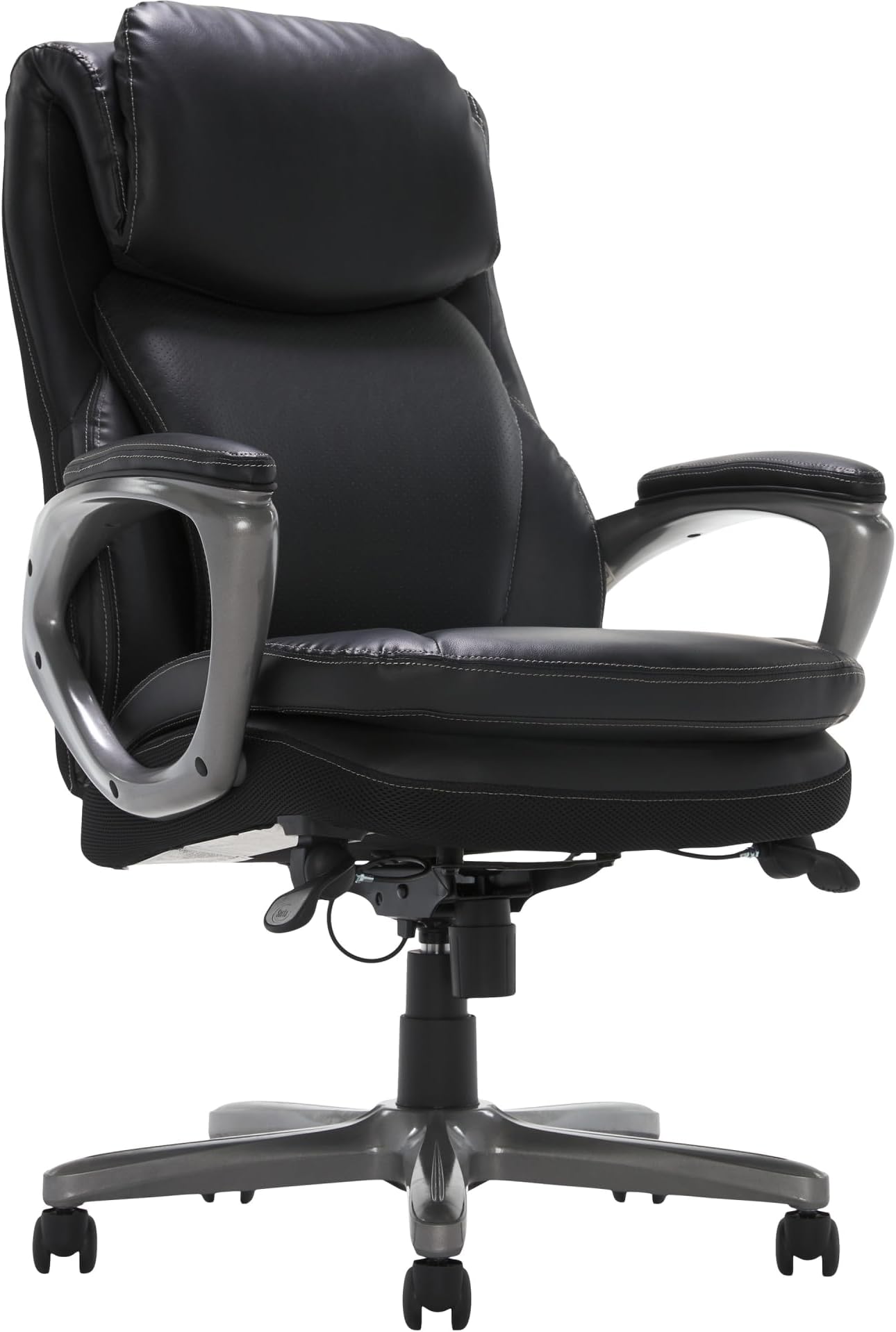 Serta Manager's Office Chair, Leather,Black 47951 Home