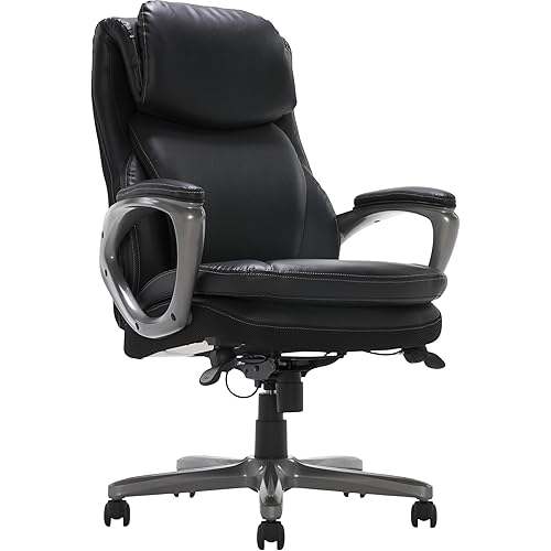 Serta® Smart Layers™ AIR Arlington Executive Chair, Black/Pewter