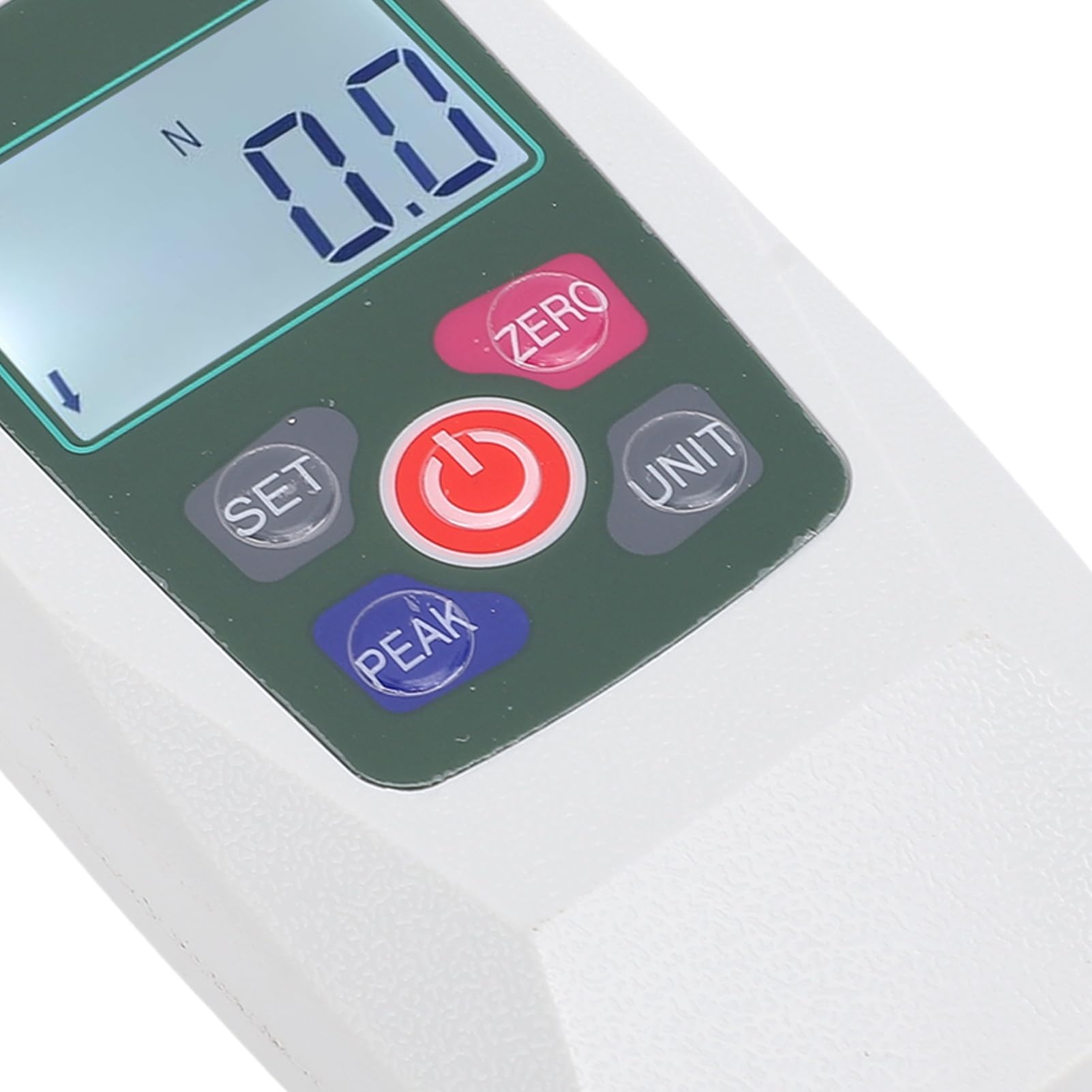 Medidor de fuerza digital 50N Dinamómetro push-pull portátil de alta precisión con pantalla LCD retroiluminada Apagado automático para pruebas industriales de laboratorio Material