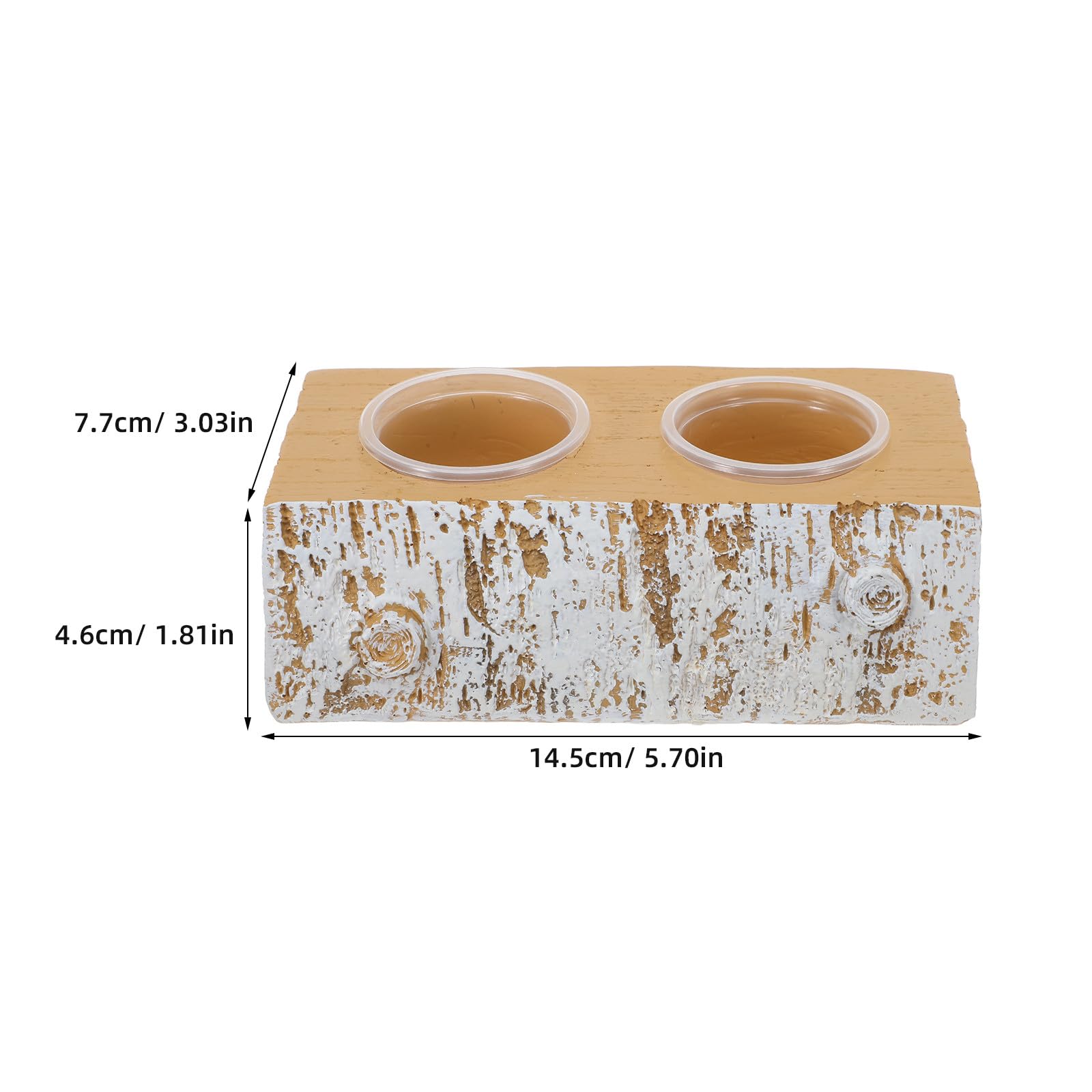 1 Set di mangiatoie per rettili a Doppia Ciotola - Ciotole magnetiche per Cibo e Acqua per camaleonti e gechi - Accessori per acquari per rettili dal Design salvaspazio