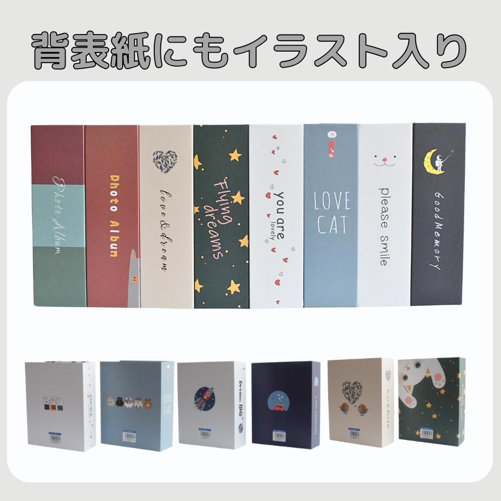 Amazon.co.jp: アルバム 写真 大容量 2冊セット L判 200枚収納 フォト