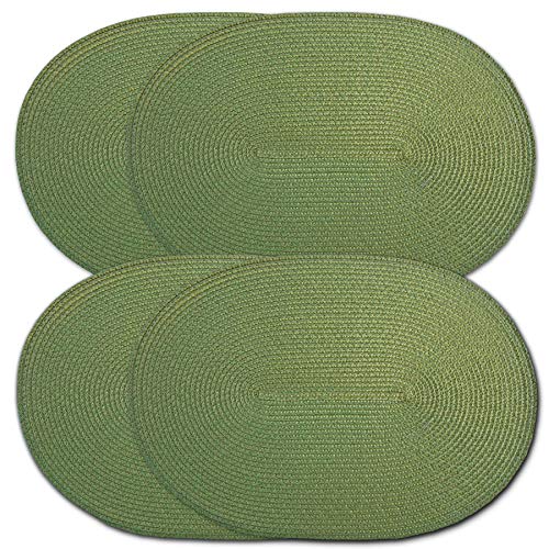 CAIT CHAPMAN HOME COLLECTION Tischsets, oval, geflochten,...