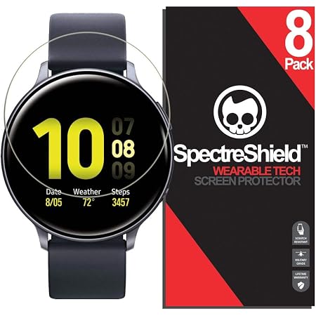 8-Pack) Spectre Shield Screen Protector for Samsung Galaxy Watch Active 2  Screen Protector (44mm) Case Friendly Accessories Flexible Full Coverage  Clear TPU Film : Cell Phones \u0026 Accessories