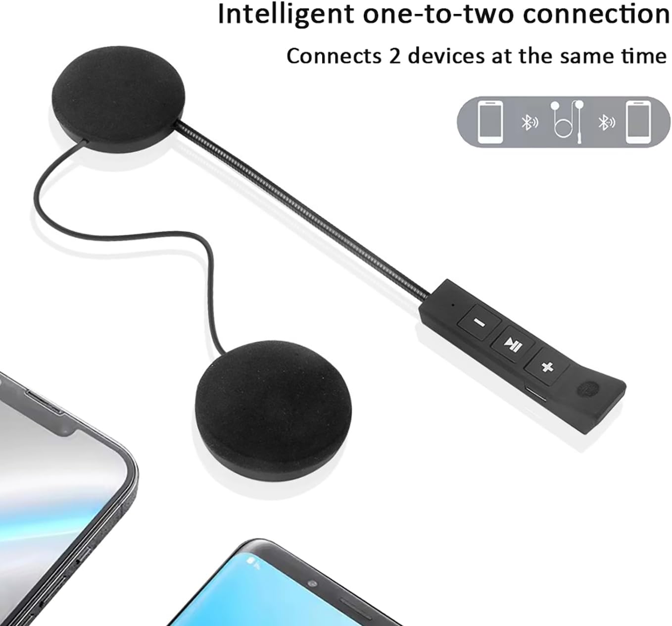 Motorcycle Helmet Bluetooth Headset,Outdoor Headset,Motorbike Headphones,Motorcycle Speakers with Noise Reduction,Automatically Answer,High Sound image 2