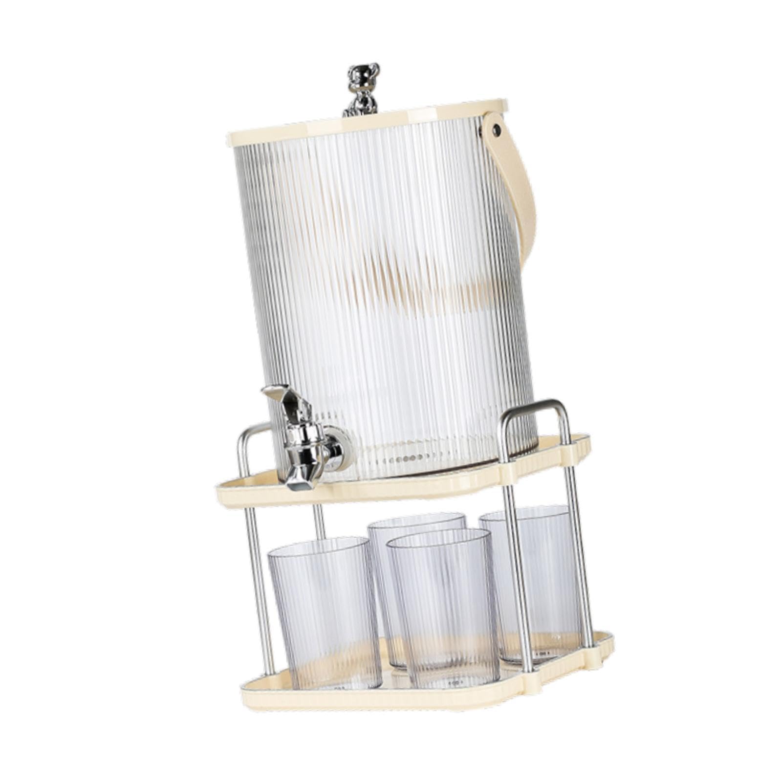 KESOTO Dispensador de Bebidas con Soporte para Bebidas Frías, Jugo Y, 5.0l