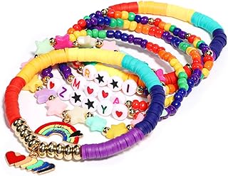 Comprar AICase Pulseras inspiradas en Kpop Demon Merch, 6 unidades, apilables, elásticas, pulseras de cuentas de amistad para k pop, mercancía única, regalos de joyería para fanáticos, mujeres y hombres_2
