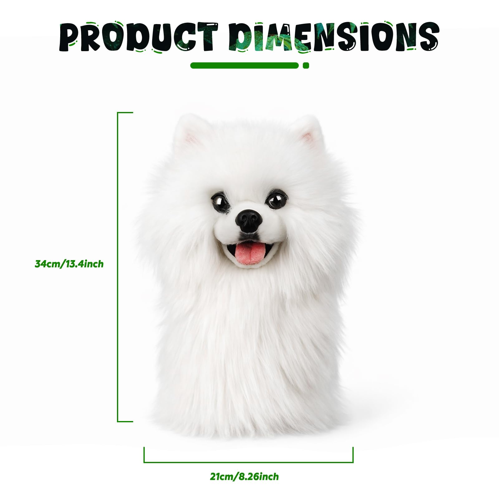 Craftsman Golf Funda realista para palo de golf de perro Pomerania blanco para maderas y conductor