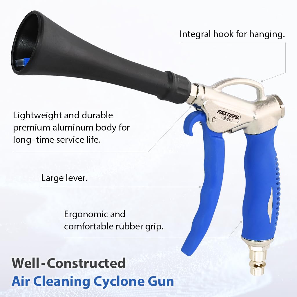 FIRSTINFO A1856EU | Pistola ad aria compressa | con ugello a ciclone