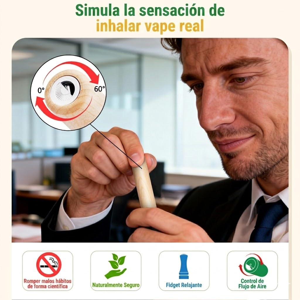 Portátil Verstellbare Ventana de Flujo Ajustable Kit de Inhalación para Dejar de Fumar Reutilizable