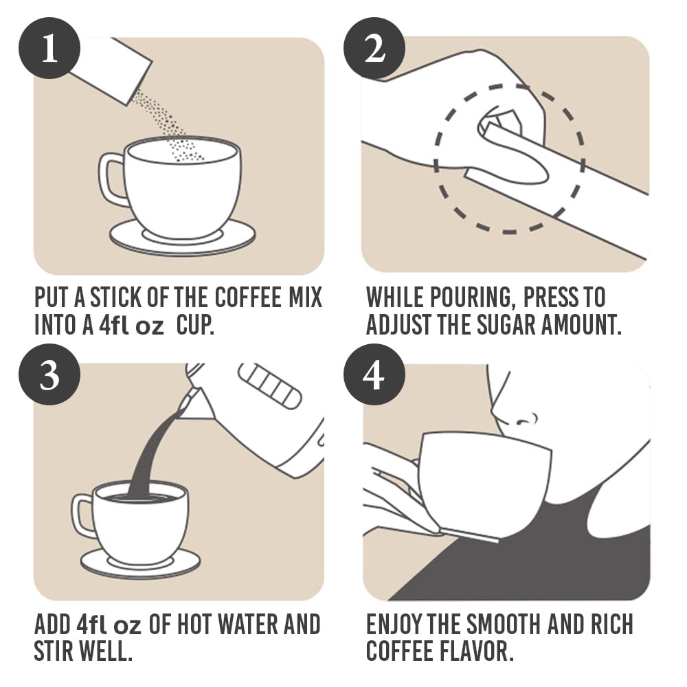 Rosebud Coffee Mix 100 Sticks – Korean Instant 3-in-1 Coffee with Sugar, Cream & Cocoa – Smooth, Sweet & Creamy Flavor – Easy to Make Café-Style Coffee Anywhere – Perfect for Home, Office, Travel, Camping, Gifts – 2.7 lbs (43.2 oz) (Dark Mocha)