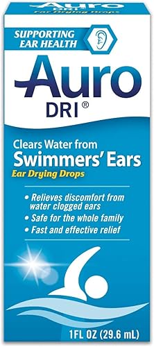 Auro-Dri Ayuda de secado de agua para los oídos, 1 onza líquida (paquete de 4)